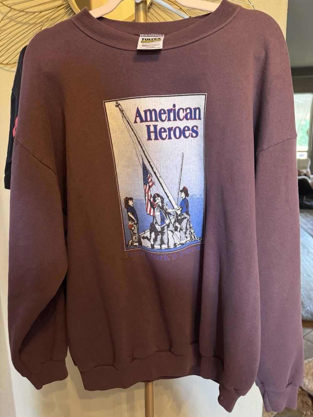 Vintage 2001 9/11 Memorial American Heroes Crewneck Sweatshirt XL Tultex